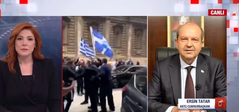 Rumlardan KKTC Cumhurbaşkanı Ersin Tatar’a saldırı girişimi! “Türkler Kıbrıs’tan dışarı! Tatar’a ölüm” sloganları atıldı