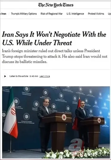 İran krizinde Türkiye merkezde! Dünya basını Ankara’nın arabuluculuk hamlesini yazdı 2