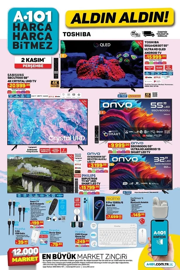 4 Kasım A101 aktüel ürünler kataloğu yayınladı! A101’de 479 TL'ye çay makinesi, ütü 399 TL, 349 TL'ye bavul, 49 TL’ye cam matara satacak - 1