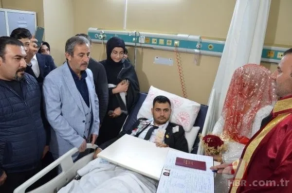Hastanede evlendiler! Hasta yatağında takı töreni bile düzenlendi 12