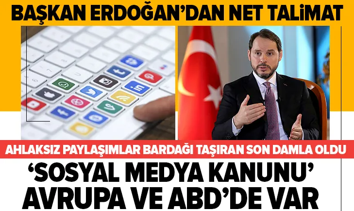 Hazine ve Maliye Bakanı Berat Albayrak ve ailesine saldırı bardağı taşırdı! Sosyal medya kanunu Avrupa ve ABDde var