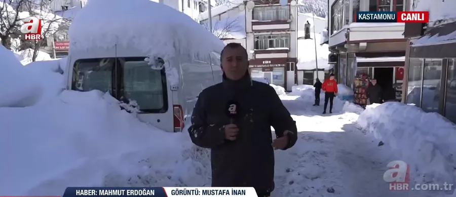 Görüntüler Sibirya’dan değil Türkiye’den! A Haber canlı yayınında şoke eden anlar 23