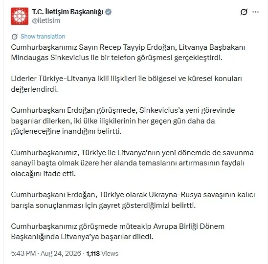 baskan-erdogan-litvanya-basbakani-ile-gorustu-savunma-sanayii-ve-ukrayna-rusya-savasi-masada-1787583393654.jpeg Başkan Erdoğan Litvanya Başbakanı ile görüştü! Savunma sanayii ve Ukrayna-Rusya savaşı masada - 1