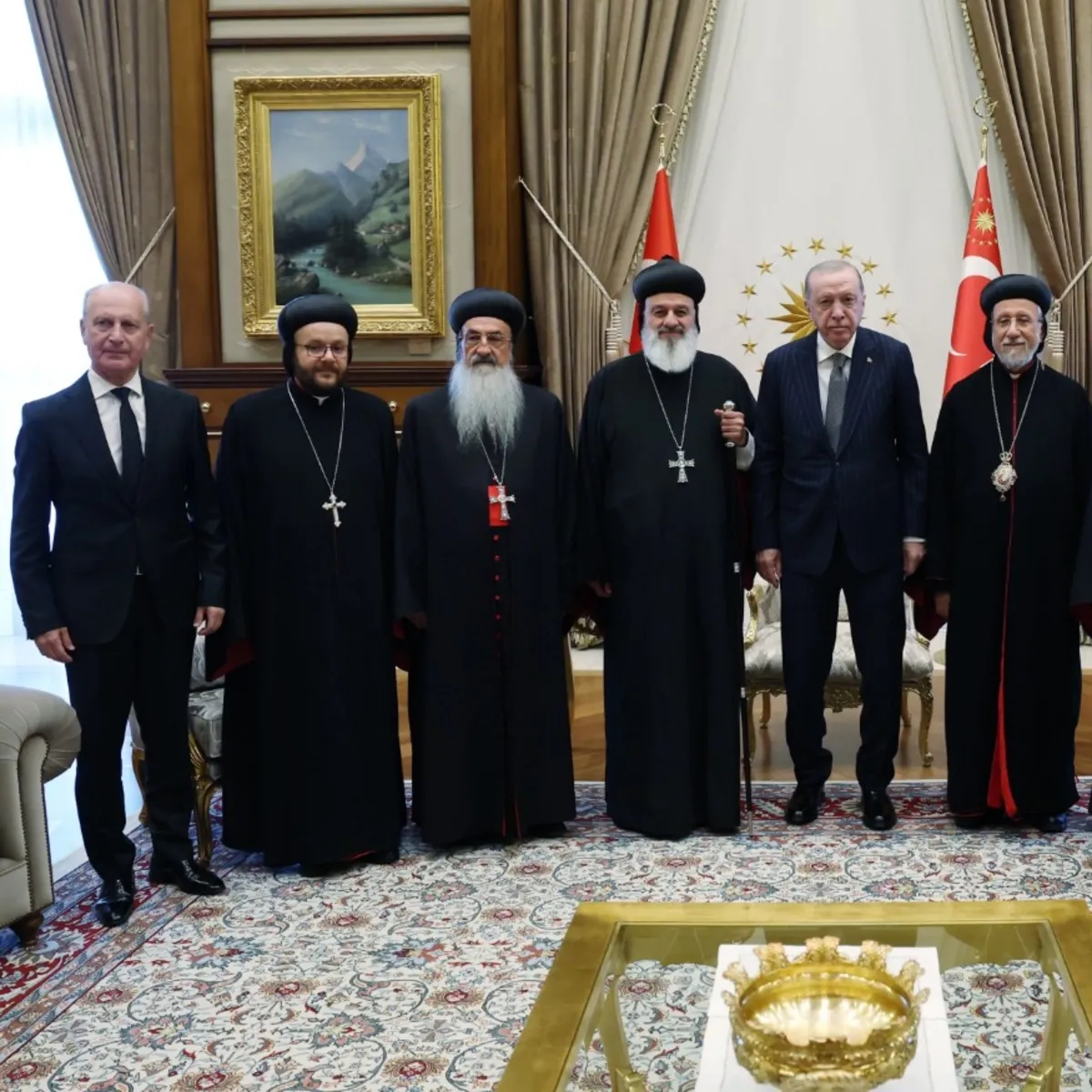 Başkan Erdoğan Süryani Patriği Efrem Kerim'i kabul etti