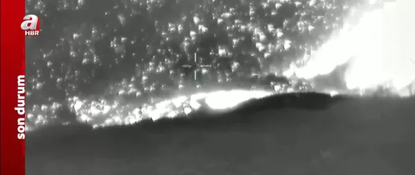 Bu kez yangınlar için gökyüzünde! İHA’lardan nokta atışı müdahale