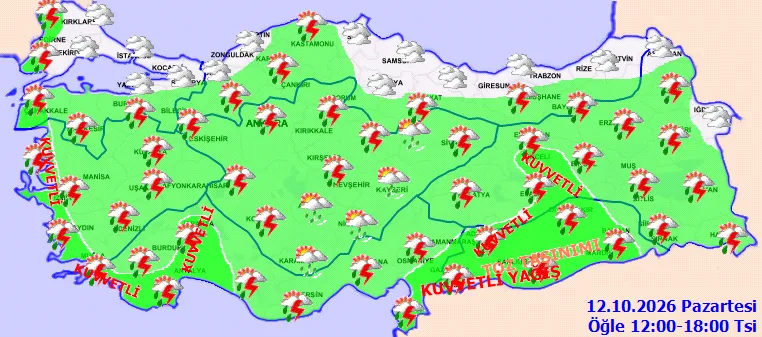 Meteoroloji'den 8 il için sarı kodlu uyarı! Sağanak geliyor, sıcaklıklar 6 derece düşecek - 3