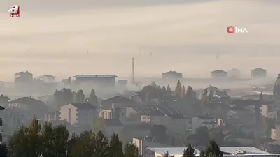 Yüksekova’da sisli gelen doğal güzellik