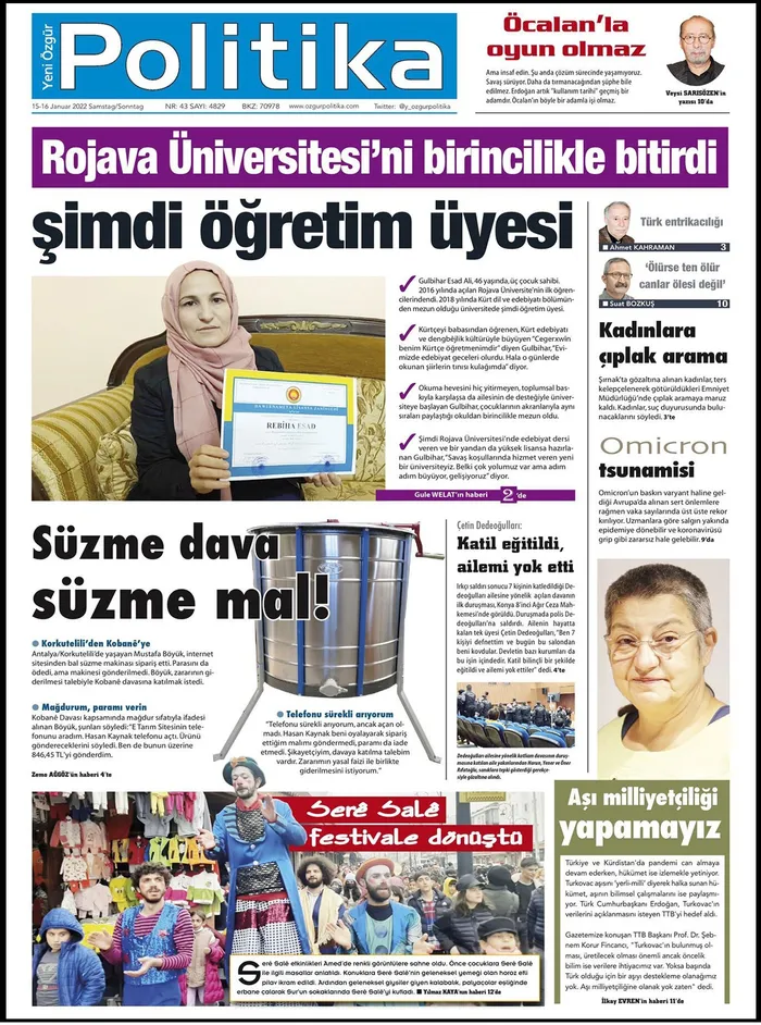 Son dakika: Türk Tabipleri Birliği Başkanı Şebnem Korur Fincancı PKK paçavrasında TURKOVAC’ı kötüledi