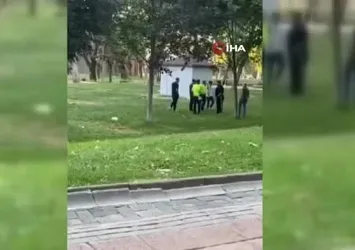 'Neden korna çaldın' kavgası kamerada
