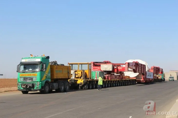 720 kilometrelik yolu 38 günde tamamladı! Hatay’dan yola çıkan termik santral parçaları Şırnak’ta!