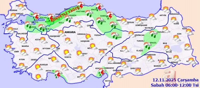 Yeni dalga “Kış Başladı” dedirtecek! Meteoroloji’den sarı alarm: Yağmur ve kar geliyor! İstanbul, Balıkesir, Zonguldak... 10