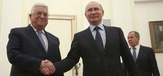 Son dakika: Vladimir Putin ile Mahmud Abbas, Filistin meselesini görüştü
