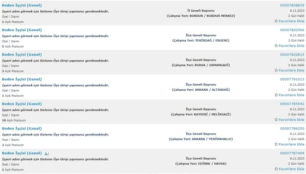 KPSS puan şartı aranmıyor! Türkiye geneli ilkokul mezunu 31 bin personel alımı başları! Başvuru şartları ve ekranı…
