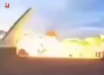 Kargo uçağı böyle düştü