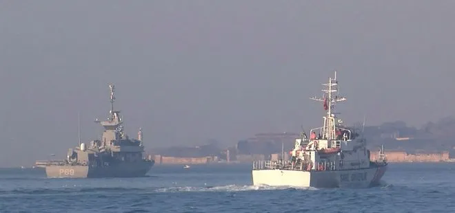 Yunan savaş gemisi İstanbul Boğazı’ndan geçti