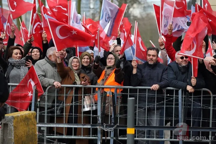 Başkan Erdoğan'a Belçika'da coşkulu karşılama