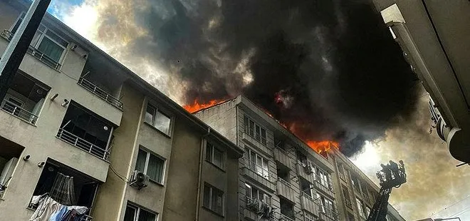 İstanbul Esenyurt’ta panik yaratan yangın! Alevler çatıdan yükseldi