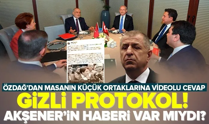 Özdağ koalisyon masasını Akşener videosu ile vurdu