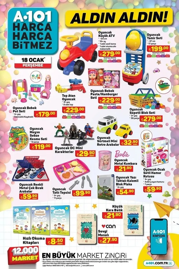 19 Ocak A101 aktüel ürünler kataloğu! A101’de Akıllı TV, Canon yazıcı, Elektrikli Motor, Kiwi hava nemlendirici cazip fiyatlarla satışta