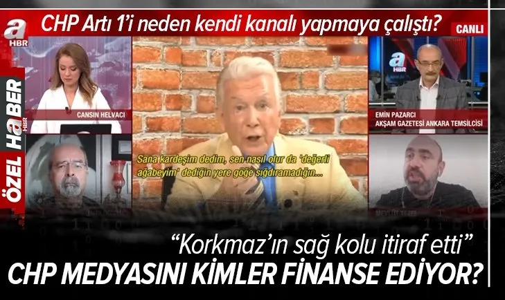 CHP medyasını kimler finanse ediyor? A Haber canlı yayınında dikkat çeken değerlendirme