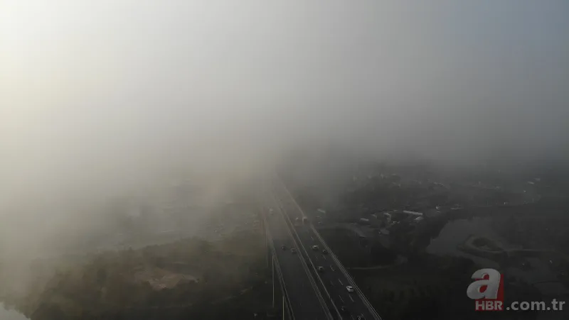 İstanbul'da etkili olan sis kartpostallık görüntüler oluşturdu 4