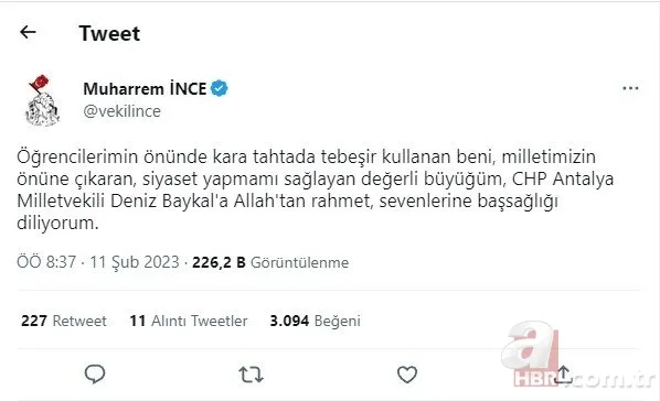 Türk siyasetinin acı kaybı! Deniz Baykal 85 yaşında hayatını kaybetti 15