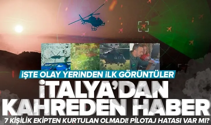 Son dakika | İtalya’dan kahreden haber! Radarda kaybolan helikopterin yeri bulundu! 7 kişilik ekibin tamamı hayatını kaybetti