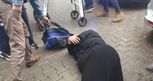Hamile kadın sokak ortasında darp edildi