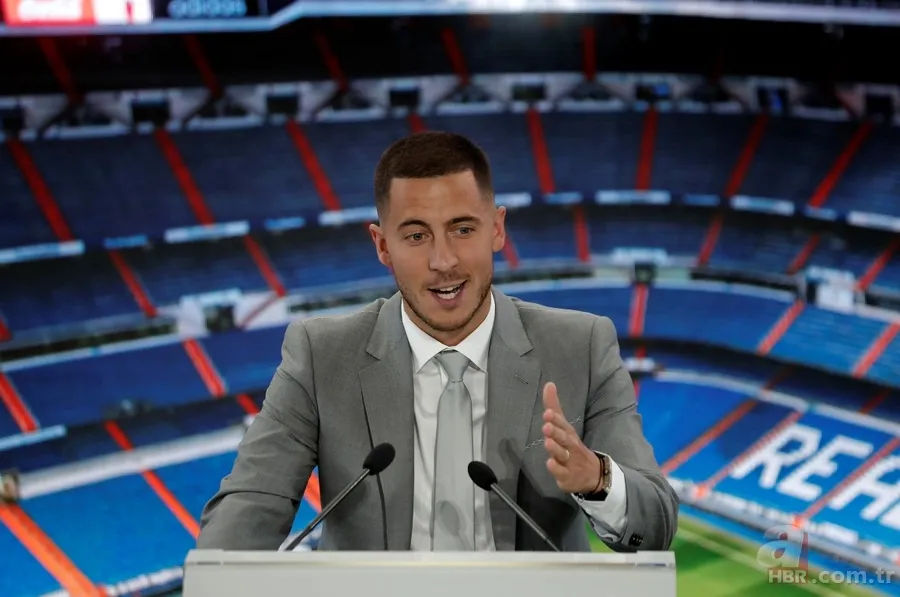 Real Madrid, en pahalı transferi Eden Hazard'ı tanıttı 11