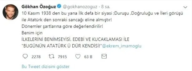 Gökhan Özoğuz’dan skandal paylaşım! Devletle PKK’yı bir tuttu