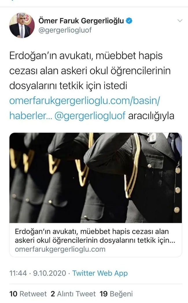 HDP’den kara propaganda! HDP Kocaeli Milletvekili Ömer Faruk Gergerlioğlu’nda yeni yalan!