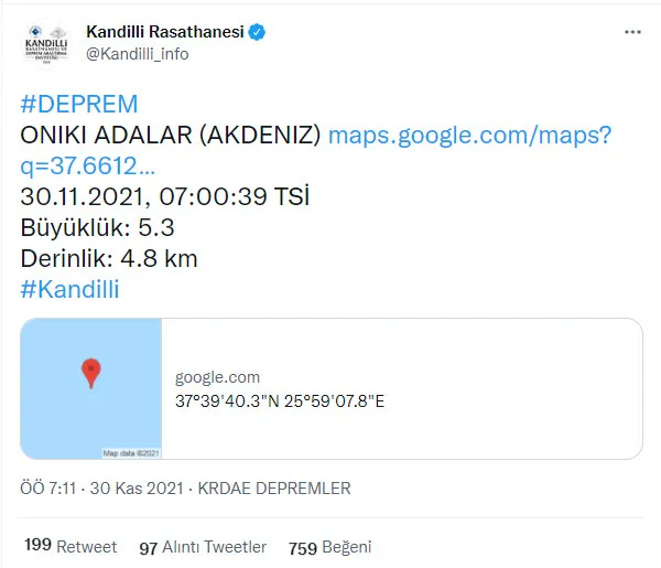 Son dakika | İzmir’de 5,1 büyüklüğünde deprem! AFAD Kandilli son depremler