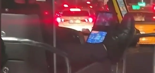 İstanbullunun canı kimlere emanet? İETT otobüsünde skandal görüntü