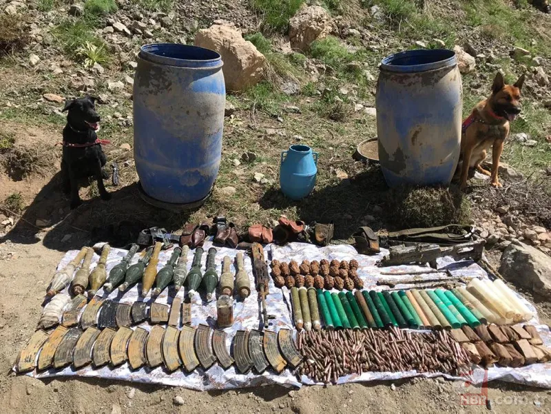 Terör örgütü PKK'nın cephaneliği ele geçirildi 2