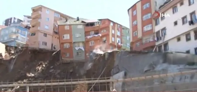 Kağıthane’de feci olay! 4 katlı bina çöktü