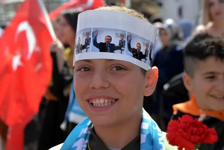 Başkan Erdoğan'a Şırnak'ta sevgi seli