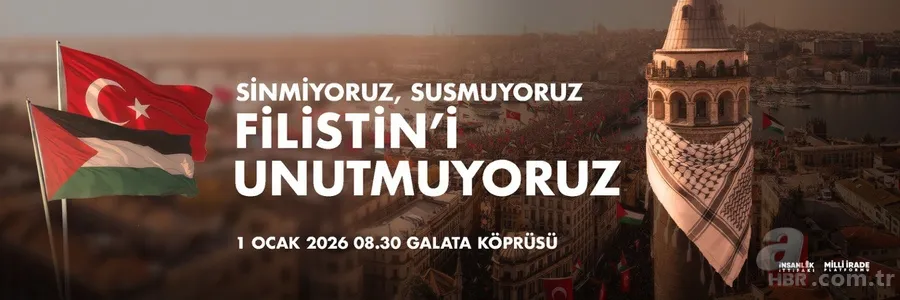 Sinmiyoruz, susmuyoruz Filistin’i unutmuyoruz! 1 Ocak sabahı Galata Köprüsü'nde Gazze yürüyüşü 4