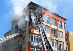 Aksaray'da yangın paniği