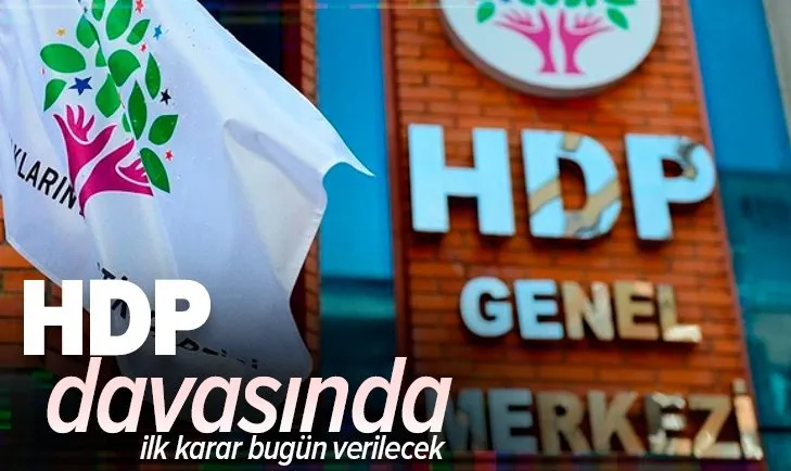 HDP'nin kapanma davasında ilk karar bugün verilecek!