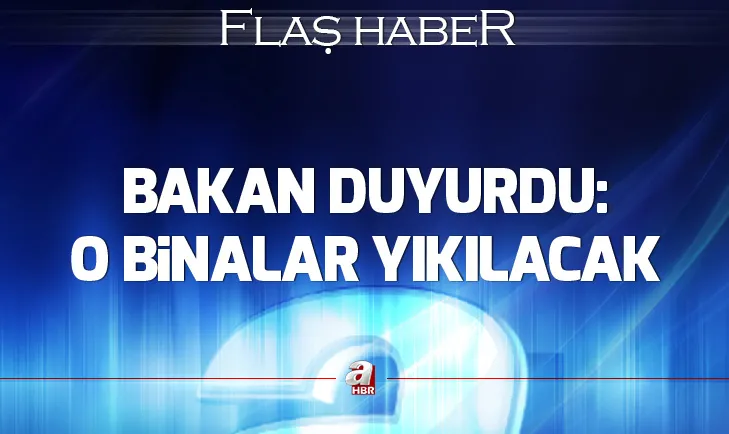 Bakan Murat Kurum: Kartalda 8 bina yıkılacak