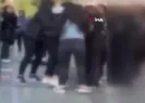 Liselilerin saç saça kavgası kamerada