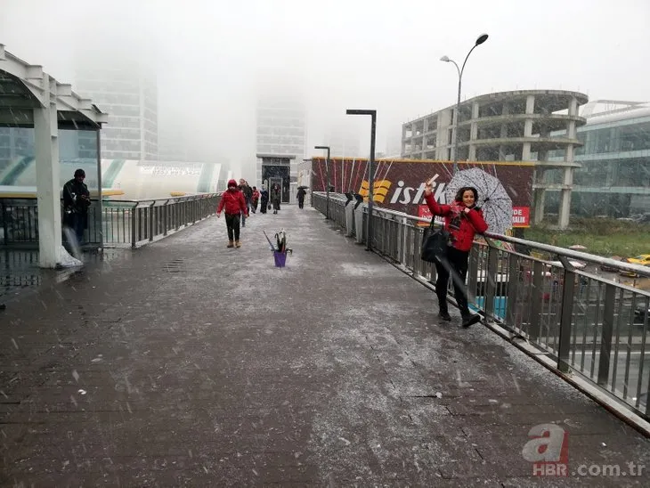 İstanbul ve Ankara’da kar başladı! İşte ilk görüntüler