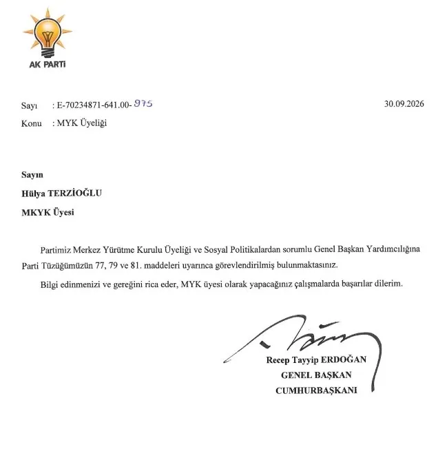 AK Parti Genel Başkan Yardımcılığına yeni görevlendirme! Betül Sayan Kaya yerine Hülya Terzioğlu getirildi - 1