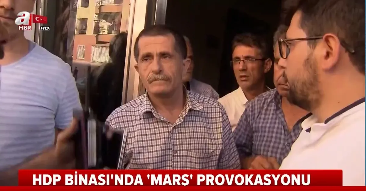 HDP binasında "marş" provokasyonu |Video