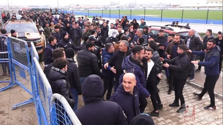 Amatör Lig maçında saha karıştı! Çevik kuvvet polisi devreye girdi