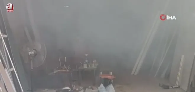 Şanlıurfa'da tutuşan talaş iş yerini yaktı