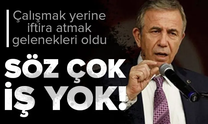 Mansur Yavaş bir sözünü daha tutmadı! Bakanlığı suçladı