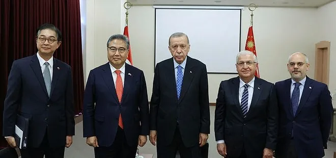 Başkan Erdoğan Güney Kore Dışişleri Bakanı Park Jin’i kabul etti
