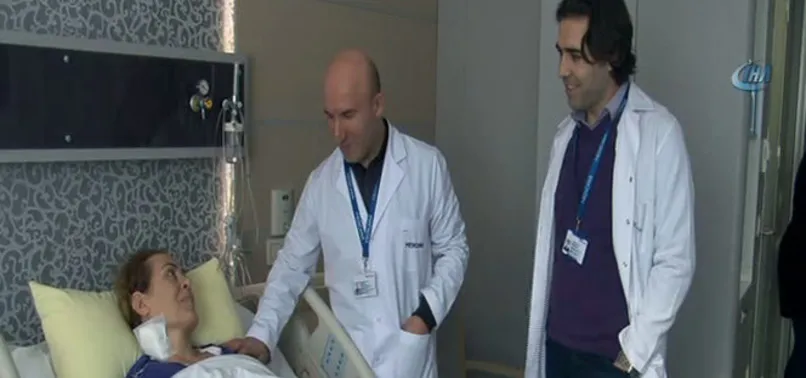 Karnından 13 litre sıvı tümör çıktı