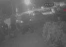 Maket polis aracındaki hırsızlık güvenlik kamerasında